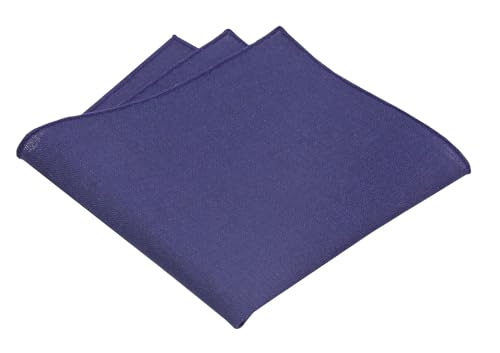 Image of Mens Linen Tie Set - Solid Necktie with Pocket Square