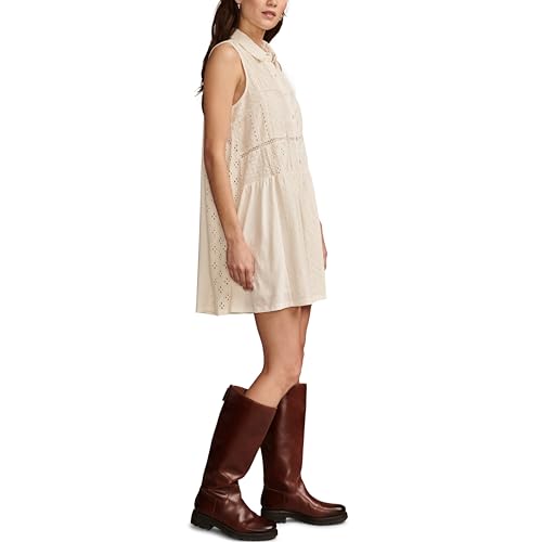 Image of Lucky Brand Women's Lucky Brand Women's Collared Tiered Dress