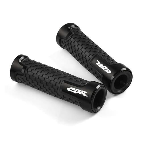 empuñadura de Goma de la Motocicleta para CB500X CB500 X CB 500 X CBR500R CBR 500R 2013 2014 15 16 Motocicleta 22mm CNC Mango De Gel De Goma De Aluminio Empuñaduras De Mano(Black)