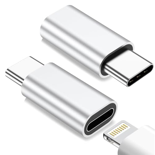 soodyoow Adaptador Lightning a USB C(2 Piezas), Adaptador iPhone a Tipo C para iPhone 15/15 Pro/15 Pro Max/15 Plus, Admite Transferencia de Datos y Carga, NO para Auriculares/Audio/OTG