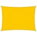 vidaXL Toldo Parasol Lona Protector Solar Sombra de Patio Jardín Terraza Balcón Parque Exterior de Vela Rectangular de Tela Oxford Amarillo 2x4,5 m