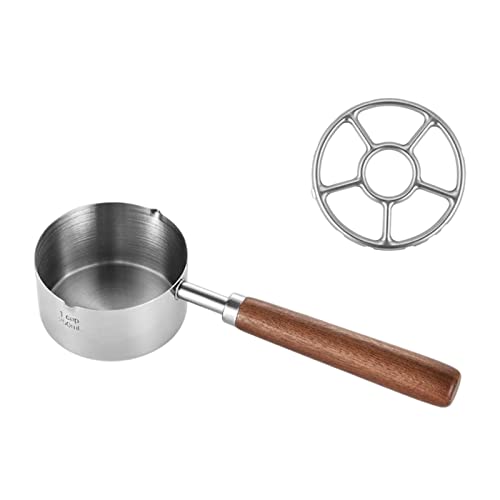 Cazo de acero inoxidable pequeño para recalentar comida individual sin ensuciar ollas grandes 6