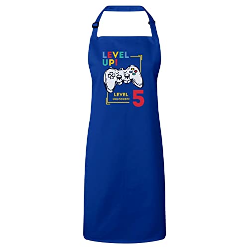 Tablier de cuisine premium bleu pour enfant parfait pour cuisiner et s'amuser en famille