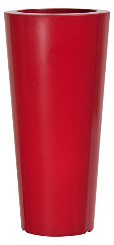 EURO3PLAST 2579 D7 Vaso per Fiori e Piante, Rosso