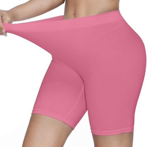 Image of KYDA Women's Anti Bacterial Cycling Shorts, Under Skirt Biker Shorts, High Waist Stretchable Yoga Shorts & Gym Workout Skin Fit Shorties