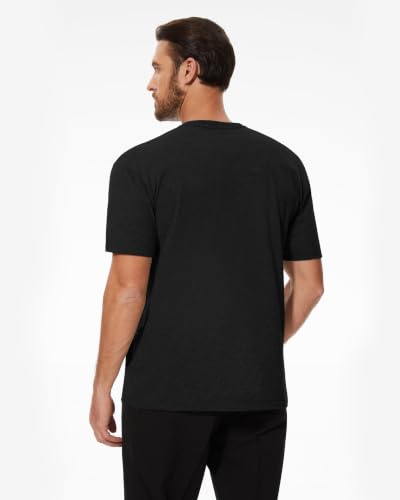 Image of Mens T-Shirts Crew Neck Shirts Athletic Fitted Plain Basic Tees Soft Cotton Blend Comfort T Shirts for Men