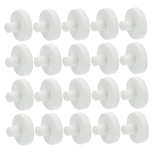 BESPORTBLE 20piezas Apoyador Pecera Base De Coral Tapones Cerámicos Cuidados De Coral Blancos