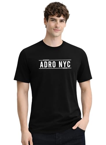 Image of ADRO Mens Printed T-Shirts Pack of 3 | 100% Cotton Regular Fit Graphic Tshirt | Breathable Stylish Casual T Shirt Gym Travel Summer T Shirts