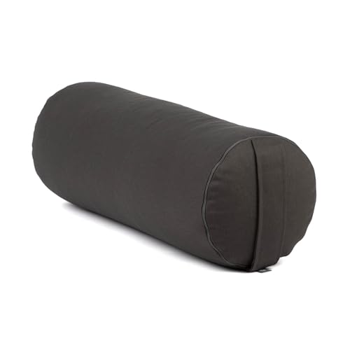 Bodhi | Yoga Bolster ECO | 100% Bio-Baumwolle | Yogarolle mit Bio Dinkelfüllung | Waschbarer Bezug...