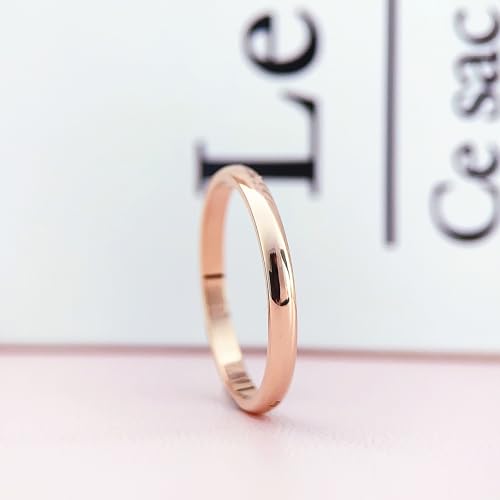 2mm Wedding Bands, 2mm Womens Band Ring, Wedding Rings for Women3