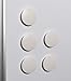 [Audio-Visual Direct] Neodymium Magnets for Glass Boards - Set of 5 Heavy Duty Round Magnets for Whiteboard or Fridge -