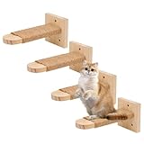 Plaisir de jeu multifonction pour les chats : grâce au design combiné de l'escalier mural, vos chats bénéficient de nombreuses possibilités d'utilisation, telles que l'escalade, les griffures et le repos. Les 2 murs d'escalade pour chats favorisent l'activité naturelle de vos animaux et créent leur propre refuge, idéal pour l'entraînement et l'occupation des chats