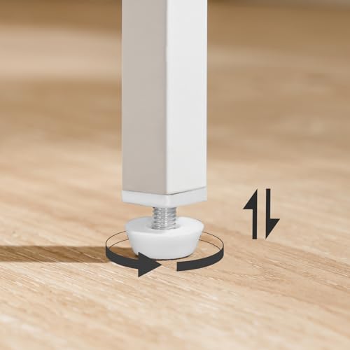 HOOBRO Mesa de Entrada Estrecha, Consola de Entrada, Pequeña Mesa de Exposición, Mesa Auxiliar, Adecuada para Entrada, Blanco EWW75XG01 - imagen 8