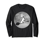 Photo Gallery chihuahua cane strega cappello scopa luna piena amanti del cane halloween maglia a manica Photo Gallery chihuahua cane strega cappello scopa luna piena amanti del cane halloween maglia a manica