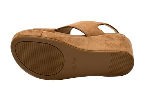 Image of Corkys Footwear Womens Carley Wedges, Featuring Corkys EVA Foam Cushioned Insoles, A 2.5 Inch Heel, Lightweight For All Day Wear, And Hook And Loop Closure
