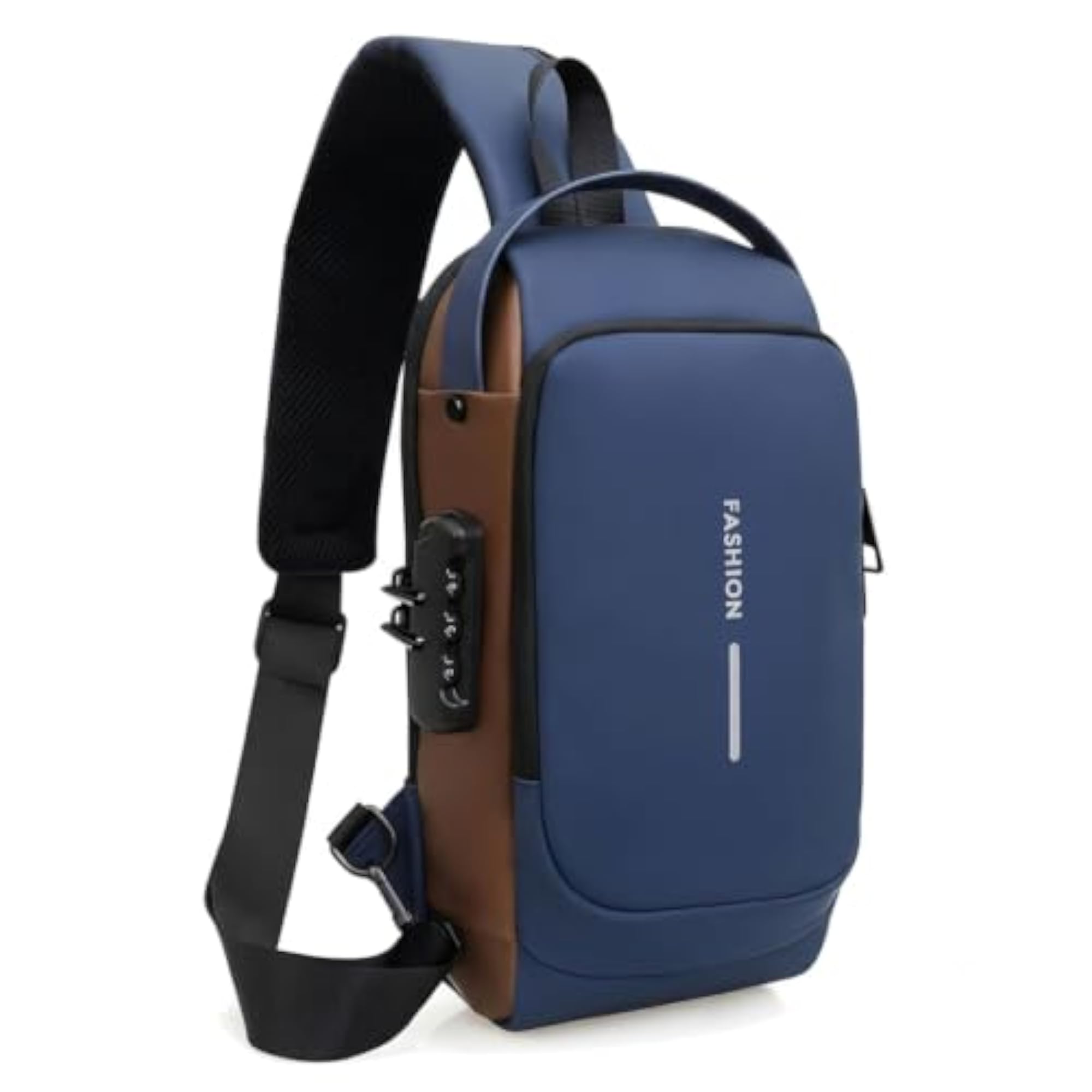 Anti-Theft Sling Chest Bag with Combination Lock