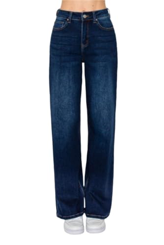 Wax Jean - Basic Wide Leg Jeans - 903864