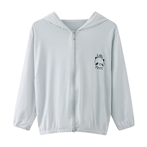 Toddler Summer Boys Girls Long Sleeve Sun Proof Clothing Panda Outdoor Breathable Light Coat Light Winter Coat