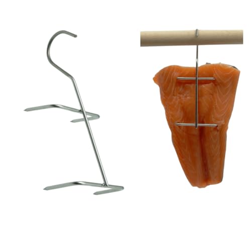 AlcoFermBrew Fish Smoking Hooks 14cm x 10, Reliable Tool for Smoking Fish Fillets