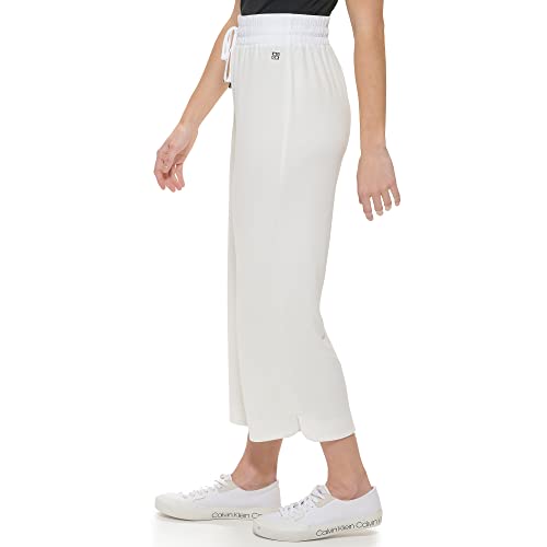 Calvin Klein Women's Washed French Terry Stretch Pants3