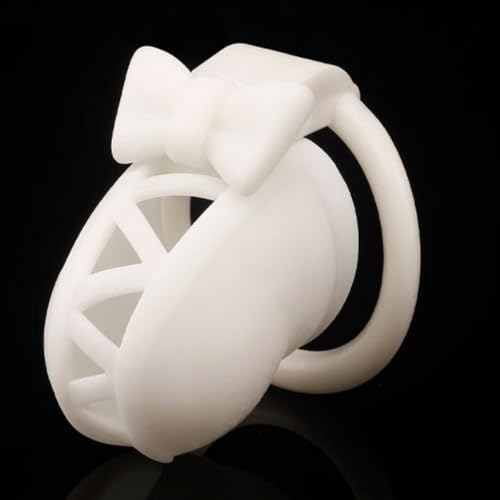 Genérico Nueva Jaula Multifuncional Transpirable para Hombre con 4 aros-ESMZ09 (Blanco)