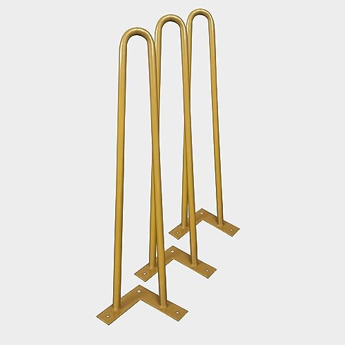 Redwud Metal Table Legs/Table Leg/Metal Legs with Golden Finish (...