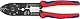 KNIPEX Crimpzange mit Mehrkomponenten-Hüllen schwarz lackiert 230 mm, 97 21 215 B