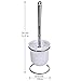 Tatkraft Lilia Toilet Brush Holder Chrome Plated Steel/Plastic D10X36H cm