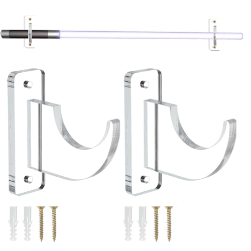 AYVRUOP Porta katana da Muro,Supporti da Parete per Fucili,Porta Spada,Supporto Katana da Muro,Espositore Orizzontale per Montaggio a Parete con Spada Laser per Qualsiasi Coltello con Spada Laser