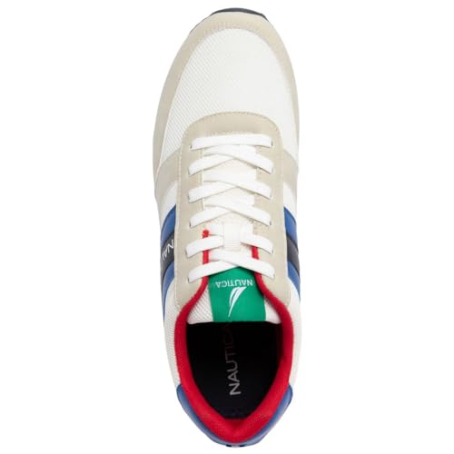 Image of Nautica Men's Lace-Up Sneakers - Casual, Stylish, and Comfortable for Walking