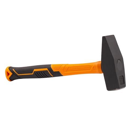 Mivos 1 500 g - tysk typ - mekanisk hammare med smidd stålhuvud och glasfiberhandtag - snickarhammare med ergonomiskt halkfritt handtag