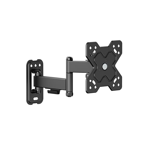 Mount Plus PL-112 Landscape to Portrait Vertical Rotation Full Motion TV Monitor Wall Mount Bracket for Most 13