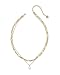 Kendra Scott Ashton Multi Strand Necklace, 14K Gold-Plated Brass, Fashion Jewelry for Women, Freshwater Cultured Pearl