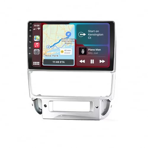 Navegador GPS y estéreo de automóvil de 4 núcleos para Peugeot 406 plateado