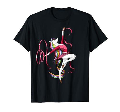Unicornio Bailarina Gimnasia Ballet Bailarina Gimnasta Camiseta