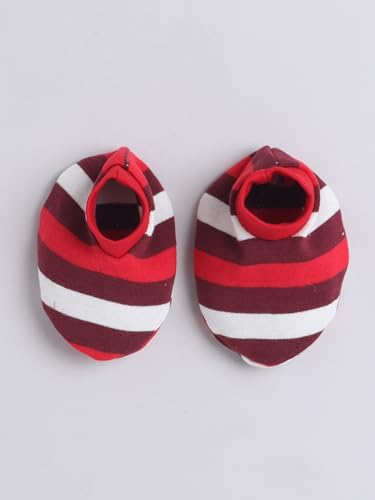 Image of EIO Newborn Baby Cotton Romper Set - Onesie Bodysuit, Cap, Pants & Booties with Mittens | Unisex Baby Clothing Combo for Boys & Girls