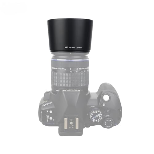 Image of JJC Lens Hood for Olympus Zuiko ED 40-150mm, M.Zuiko ED 40-150mm & R Lens | Replaces Olympus LH-61D Hood, Reversible, Compatible with 58mm Filter /Cap, Reduces Lens Flare, Anti-Scratch, Durable ABS
