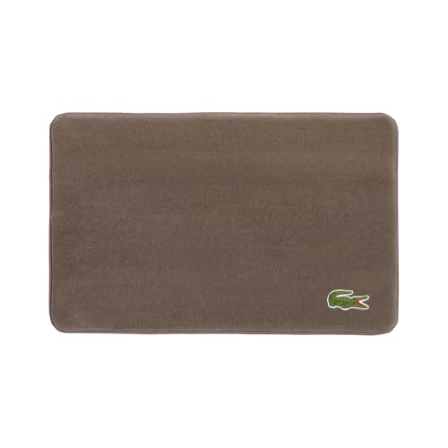 Lacoste Memory Foam Bath Rug – Ultra Soft Fleece Bathroom Mat with Embroidered Crocodile Logo, Super Absorbent, Non-Slip Backing, Machine Washable, Plush & Stylish 19