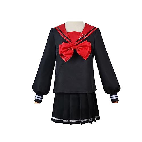 ZENAHA Ame Chan Cosplay Costume JK Sailor Pleated Skirt Set For Halloween Women,Set-XS