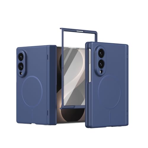 �yLHNUNP�z���C for Samsung Galaxy Z Fold 8 Case Anti-Slip, Blue | Compatible with MagSafe, Hinge Protection Cover, Screen Protector 