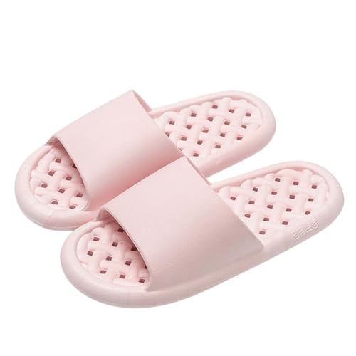 Chanclas de baño para hombre, diseño calado, pantuflas para mujer, puntera abierta, ligeras, transpirables, suela antideslizante, de secado rápido, pantuflas de baño de verano para playa o piscina