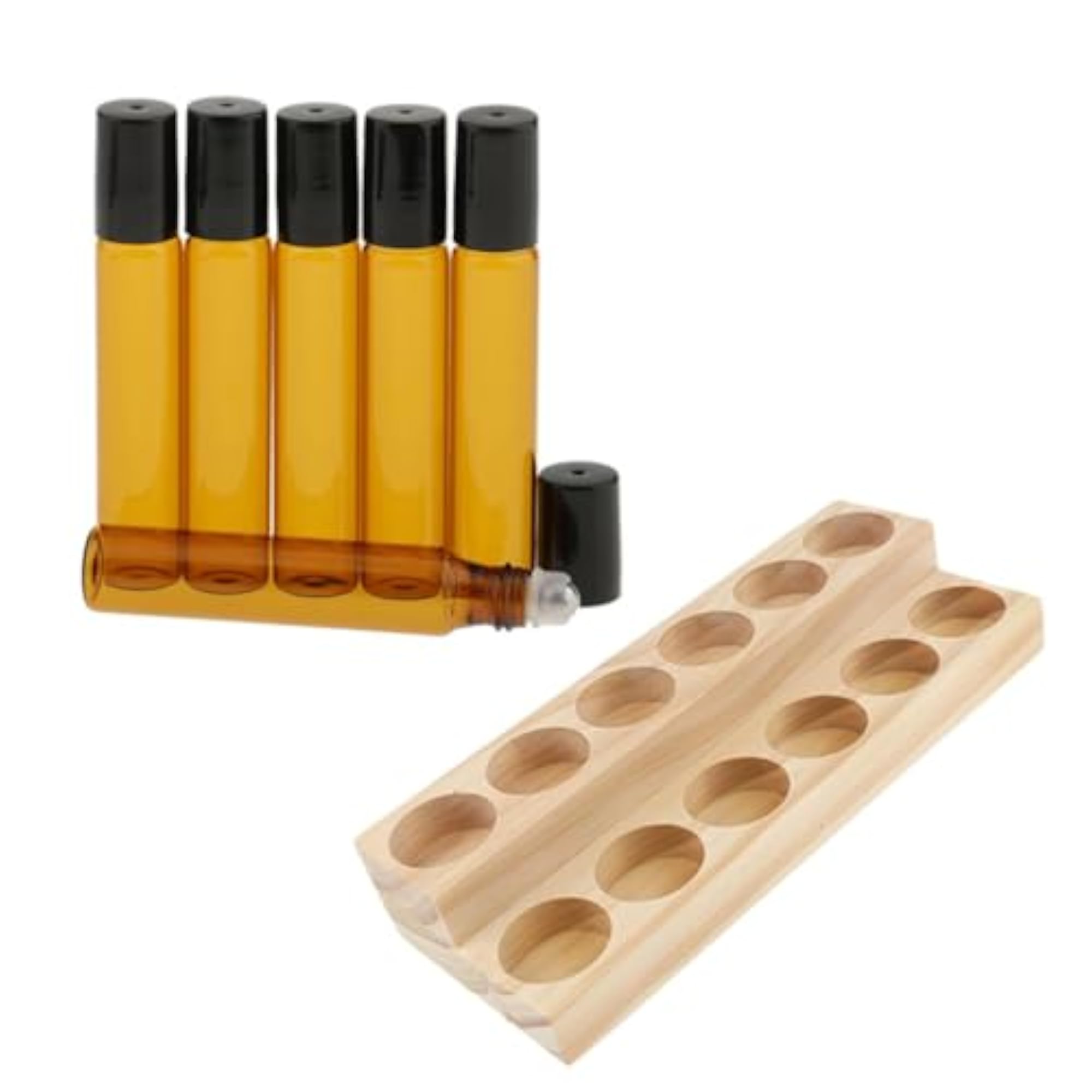Wood Essential Oil Displaying Rack 2 Tiers Organizer