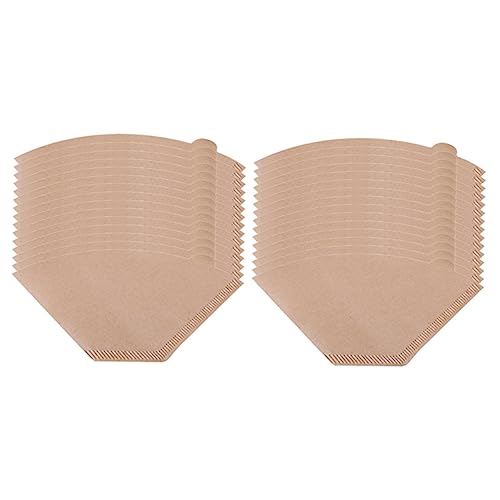 Housoutil 100Pcs Disposable Coffee Filter Paper Shape for Home and Office Use Fits Coffee Makers Stackable and Easy to Store Smooth Texture for