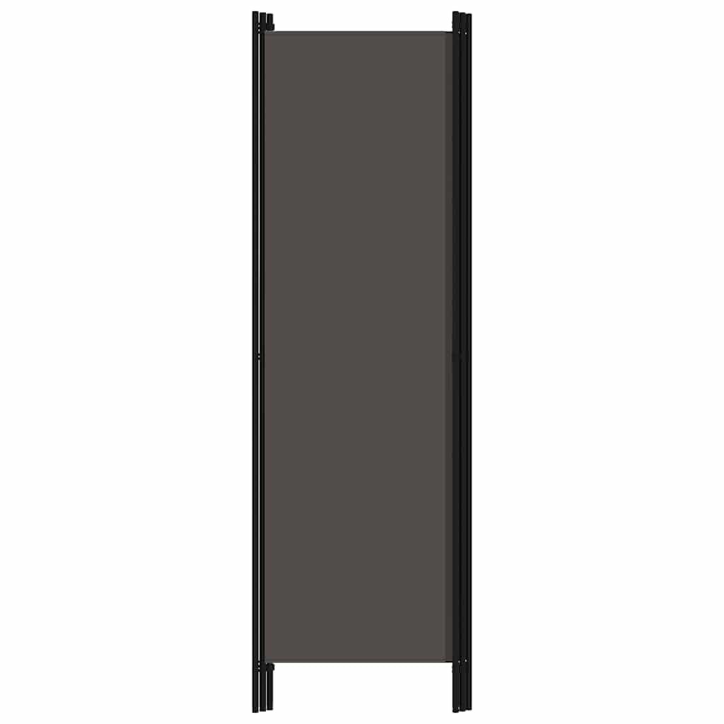 Biombo de 3 paneles 150 x 180 cm, color antracita