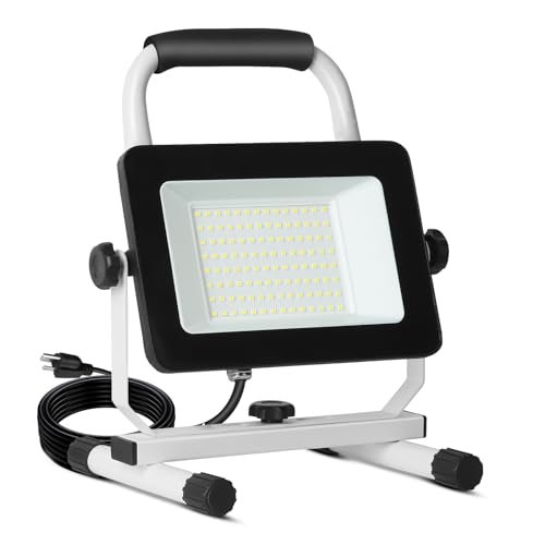 UFOND 6000 Lumen LED Work Light with Stand,60W...