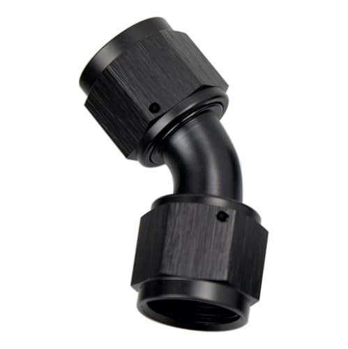 Unión de aluminio negro 10AN hembra a 10AN hembra antichoque 4