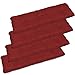 SuperKissen24. Set di 4 Cuscino Lungo per Panchina da Giardino 120x38 cm Resistente e Comodo per Panca da Esterno ed Interno - Rosso Scuro