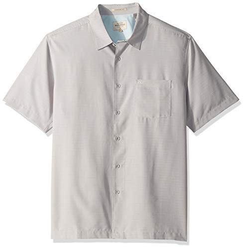 Quiksilver Waterman Men's Centinela 4 Button Down Shirt, Flint Gray, S
