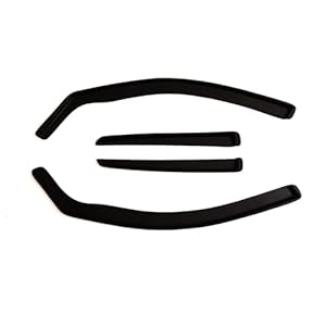 Wind Sun Rain Deflectors Compatible With AUDI Q5 2009-2016 4 Doors SUV 4 Pieces Dark TINTED