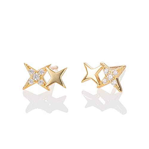 Boucles d'oreilles étoiles argent 925 hypoallergénique pour oreilles sensibles